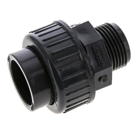 PVC Union Fitting Female Socket 32mm x Male R 1'' EPDM