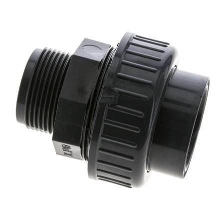 PVC Union Fitting Female Socket 40mm x Male R 1 1/4'' EPDM