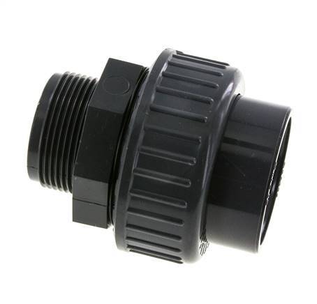 PVC Union Fitting Female Socket 50mm x Male R 1-1/2'' EPDM