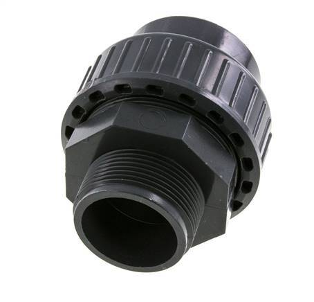 PVC Union Fitting Female Socket 50mm x Male R 1-1/2'' EPDM