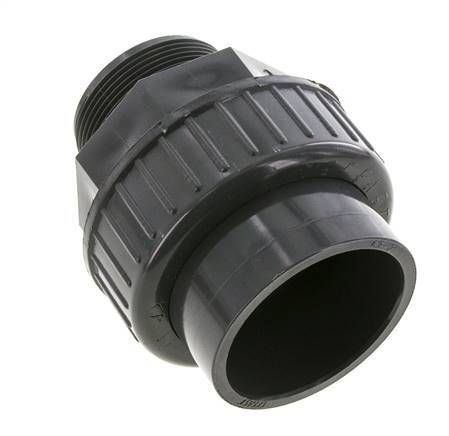 PVC Union Fitting Female Socket 63mm x Male R 2'' EPDM