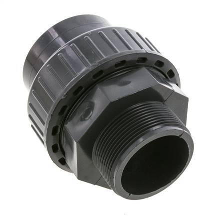 PVC Union Fitting Female Socket 63mm x Male R 2'' EPDM