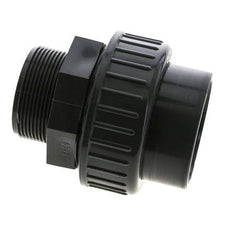 PVC Union Fitting Female Socket 63mm x Male R 2'' FKM