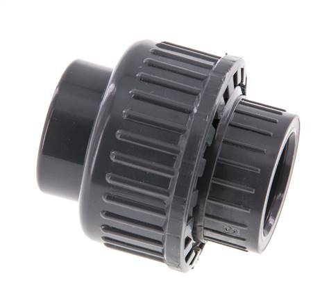 PVC Union Fitting Socket 20x43mm FKM [2 Pieces]