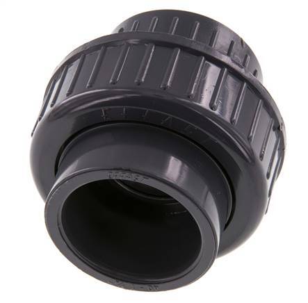 PVC Union Fitting Socket 40x75mm EPDM