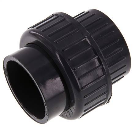 PVC Union Fitting Socket 50x81mm FKM