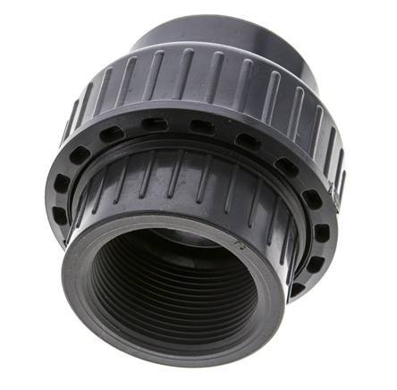 PVC Union Fitting Female Rp 1-1/2'' FKM