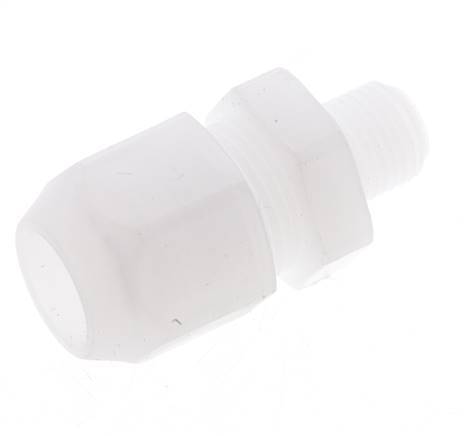 8x10mm & G3/8'' PP Straight Hose Fitting with Male Threads 10bar/145psi