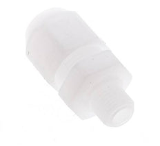 6x8mm & G3/8'' PVDF Straight Hose Fitting with Male Threads 10bar/145psi