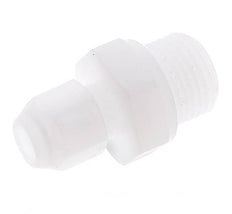 8x10mm & G1/8'' PVDF Straight Hose Fitting with Male Threads 10bar/145psi