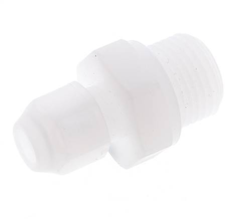 6x8mm & G3/8'' PVDF Straight Hose Fitting with Male Threads 10bar/145psi