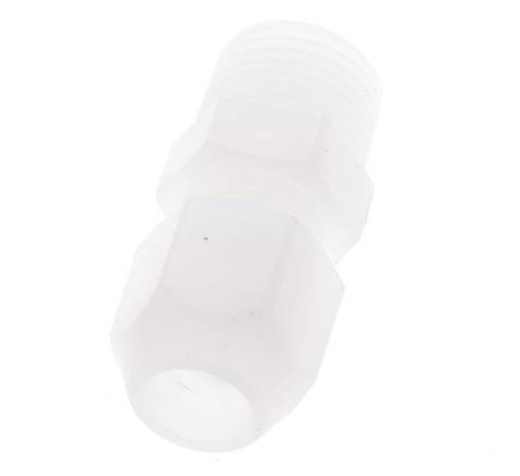 8x10mm & R1/4'' PP Elbow Hose Fitting with Male Threads 10bar/145psi [2 Pieces]