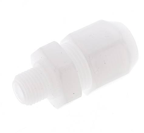8x10mm & R1/4'' PP Elbow Hose Fitting with Male Threads 10bar/145psi [2 Pieces]