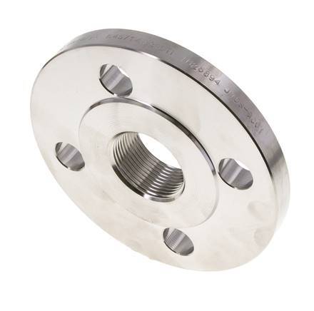Threaded Flange DN150-PN16 Rp 6'' Stainless Steel 1.4571 DIN 2566 And EN 1092-1 (Type 13)