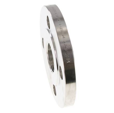 Threaded Flange DN100-PN16 Rp 4'' Stainless Steel 1.4571 DIN 2566 And EN 1092-1 (Type 13)