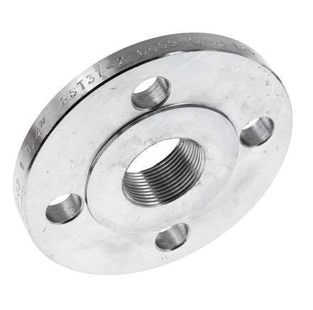 Threaded Flange DN125-PN16 Rp 5'' Zinc-Plated Steel DIN 2566 And EN 1092-1 (Type 13)