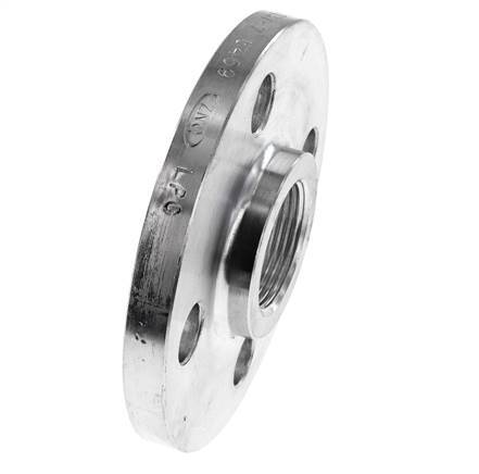 Threaded Flange DN125-PN16 Rp 5'' Zinc-Plated Steel DIN 2566 And EN 1092-1 (Type 13)