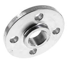Threaded Flange DN100-PN16 Rp 4'' Zinc-Plated Steel DIN 2566 And EN 1092-1 (Type 13)