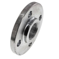 Threaded Flange DN40-PN16 Rp 1-1/2'' Zinc-Plated Steel DIN 2566