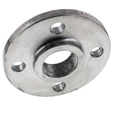 Threaded Flange DN40-PN16 Rp 1-1/2'' Zinc-Plated Steel DIN 2566