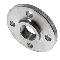 Threaded Flange DN40-PN16 Rp 1-1/2'' Zinc-Plated Steel DIN 2566
