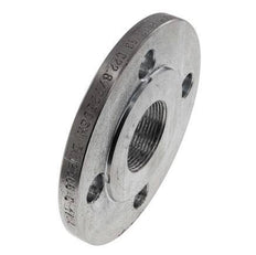 Threaded Flange DN40-PN16 Rp 1-1/2'' Zinc-Plated Steel DIN 2566