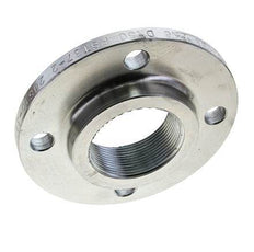 Threaded Flange DN50-PN6 Rp 2'' Zinc-Plated Steel DIN 2565 And EN 1092-1 (Type 13)