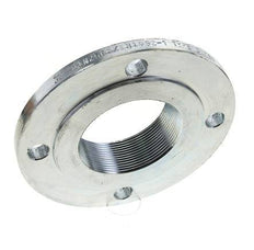 Threaded Flange DN65-PN6 Rp 2-1/2'' Zinc-Plated Steel DIN 2565 And EN 1092-1 (Type 13)