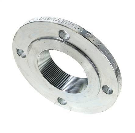 Threaded Flange DN65-PN6 Rp 2-1/2'' Zinc-Plated Steel DIN 2565 And EN 1092-1 (Type 13)