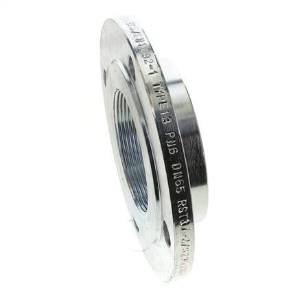 Threaded Flange DN65-PN6 Rp 2-1/2'' Zinc-Plated Steel DIN 2565 And EN 1092-1 (Type 13)