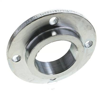 Threaded Flange DN65-PN6 Rp 2-1/2'' Zinc-Plated Steel DIN 2565 And EN 1092-1 (Type 13)