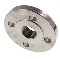 Threaded Flange DN32-PN16 (EN) Rp 1-1/4'' Stainless Steel 1.4571 EN 1092-1 (type 13)