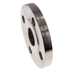 Threaded Flange DN15-PN16 (EN) Rp 1/2'' Stainless Steel 1.4571 EN 1092-1 (type 13)