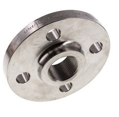 Threaded Flange DN25-PN16 (EN) Rp 1'' Stainless Steel 1.4571 EN 1092-1 (type 13)