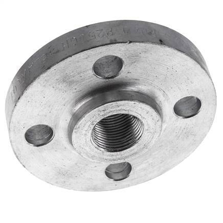 Threaded Flange DN20-PN40 Rp 3/4'' Zinc-Plated Steel DIN 2567 And EN 1092-1 (Type 13)