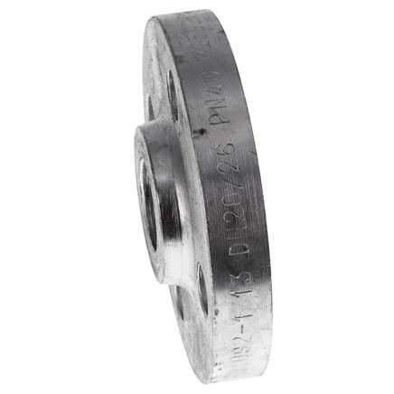 Threaded Flange DN20-PN40 Rp 3/4'' Zinc-Plated Steel DIN 2567 And EN 1092-1 (Type 13)