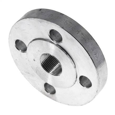 Threaded Flange DN20-PN40 Rp 3/4'' Zinc-Plated Steel DIN 2567 And EN 1092-1 (Type 13)