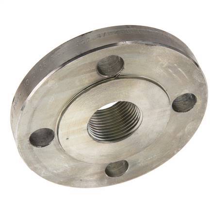 Threaded Flange DN25-PN40 Rp 1'' Zinc-Plated Steel DIN 2567 And EN 1092-1 (Type 13)