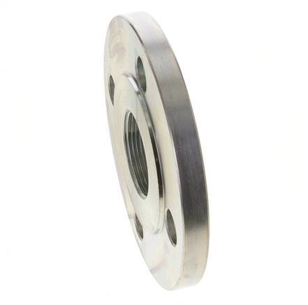 Threaded Flange DN65-PN40 Rp 2-1/2'' Zinc-Plated Steel DIN 2567 And EN 1092-1 (Type 13)
