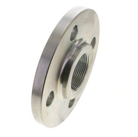 Threaded Flange DN50-PN40 Rp 2'' Zinc-Plated Steel DIN 2567 And EN 1092-1 (Type 13)