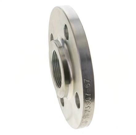 Threaded Flange DN50-PN40 Rp 2'' Zinc-Plated Steel DIN 2567 And EN 1092-1 (Type 13)