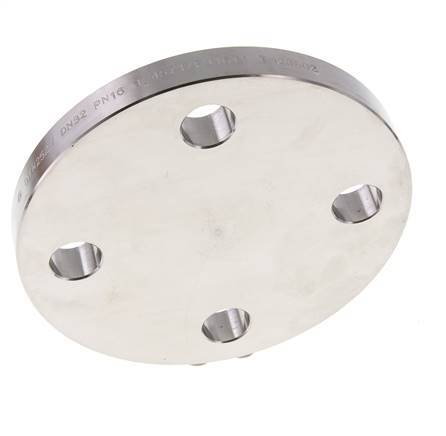 Blind Flange DN100-PN16 Stainless Steel 1.4571 DIN 2527 And EN 1092-1 (Type 05)