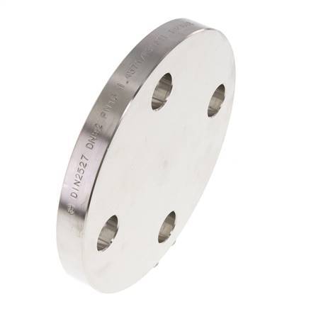 Blind Flange DN80-PN10 Stainless Steel 1.4571 DIN 2527 And EN 1092-1 (Type 05)
