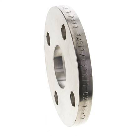 Loose Flange DN125-PN10 Stainless Steel 1.4571 Full Material DIN 2642 And EN 1092-1 (Type 02)