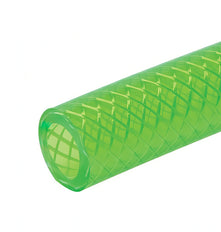 PVC universal liquid hose 13.2x19.8 mm 25 m Green colour food-grade