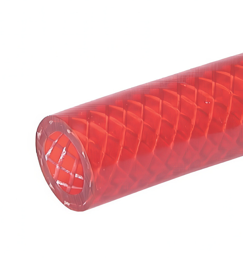 PVC universal liquid hose 13.2x19.8 mm 25 m Red colour food-grade