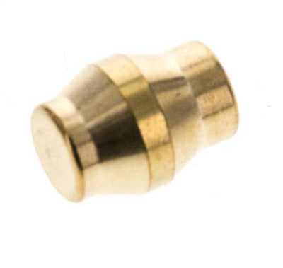 6mm Brass Closing Plug for Compression Ring Fittings 150 Bar DIN EN 1254-2 [5 Pieces]