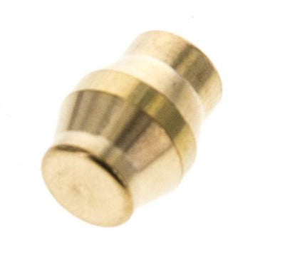 8mm Brass Closing Plug for Compression Ring Fittings 135 Bar DIN EN 1254-2 [5 Pieces]