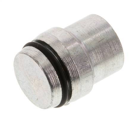 16S Verzinkt Stalen Plug voor Snijring Koppeling 400 Bar DIN 2353 [5 Stuks]