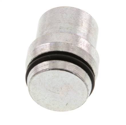 16S Verzinkt Stalen Plug voor Snijring Koppeling 400 Bar DIN 2353 [5 Stuks]